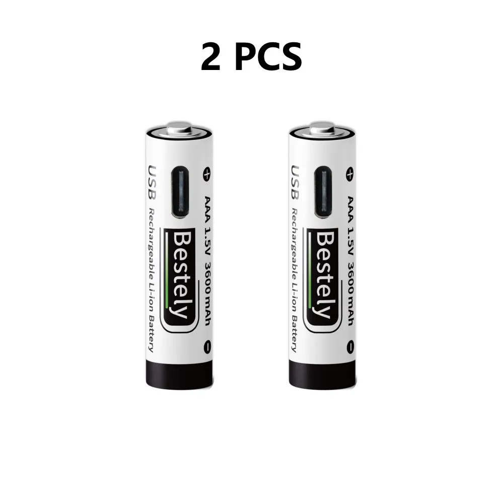 3600mAh USB-C AAA Rechargeable Battery (40 min Fast Charge)