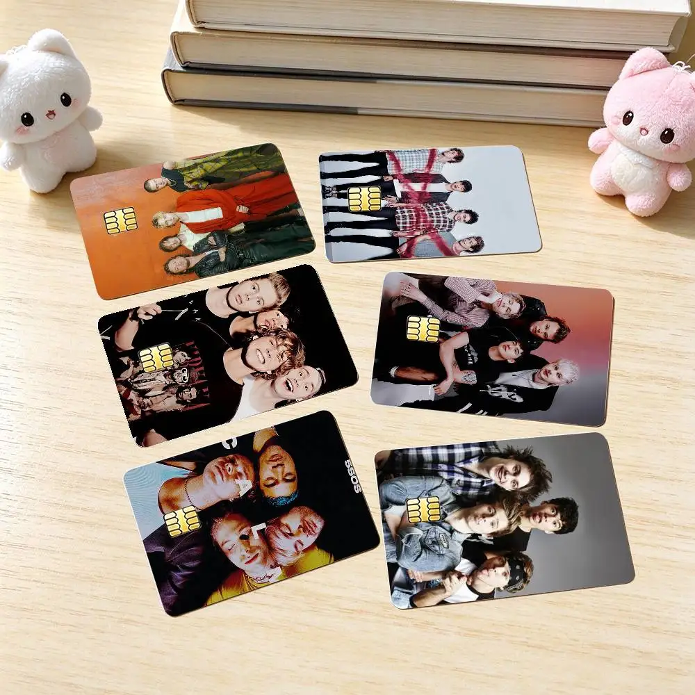 S-Seconds of Summer 5SOS  Credit Card HD Stickers Game Card Decal Small Chip Waterproof Sticker Gift