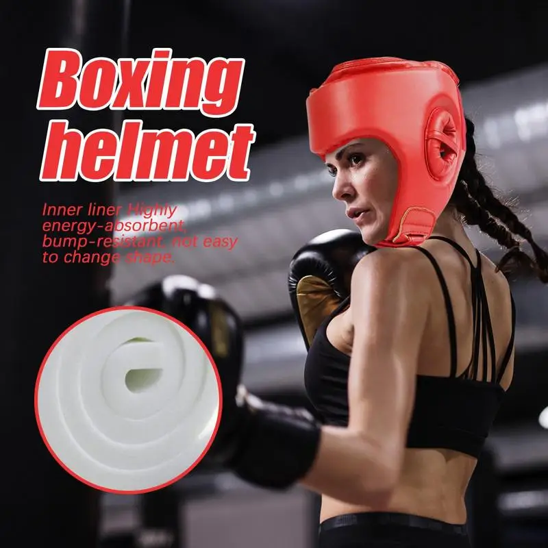 

Sparring Headgear Sparring Head Protector Professional Protective Training Supplies Adjustable Boxing Gear For Martial Arts