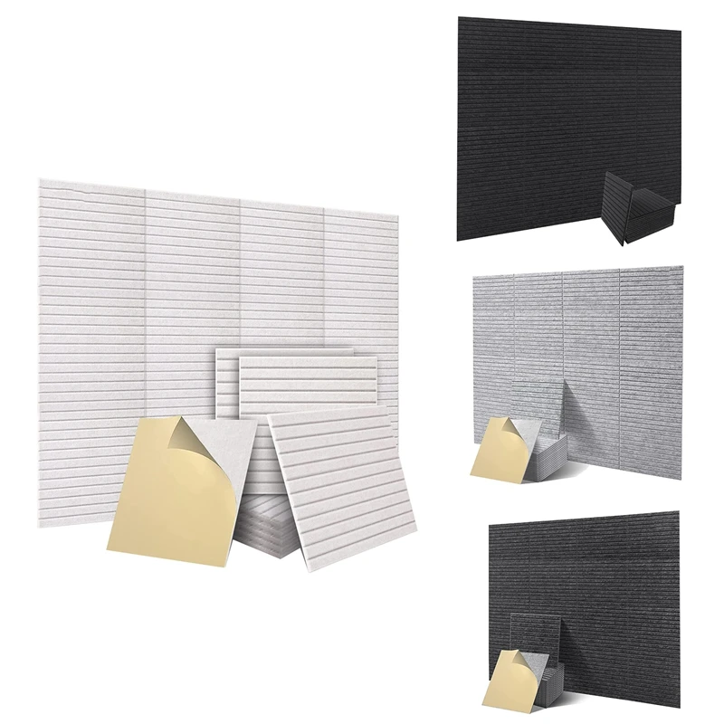 

16 Pcs Pro Grade Acoustic Panels,Sound Proof Wall Panels,For Studio Absorbs Sound And Eliminates Echoes