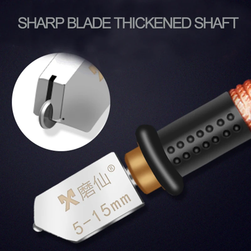 เพชรตัดกระจกแก้วเซรามิค Scribing มีดตัด Sharp Non-ยุบเพชร Roller Professional Glasscutter