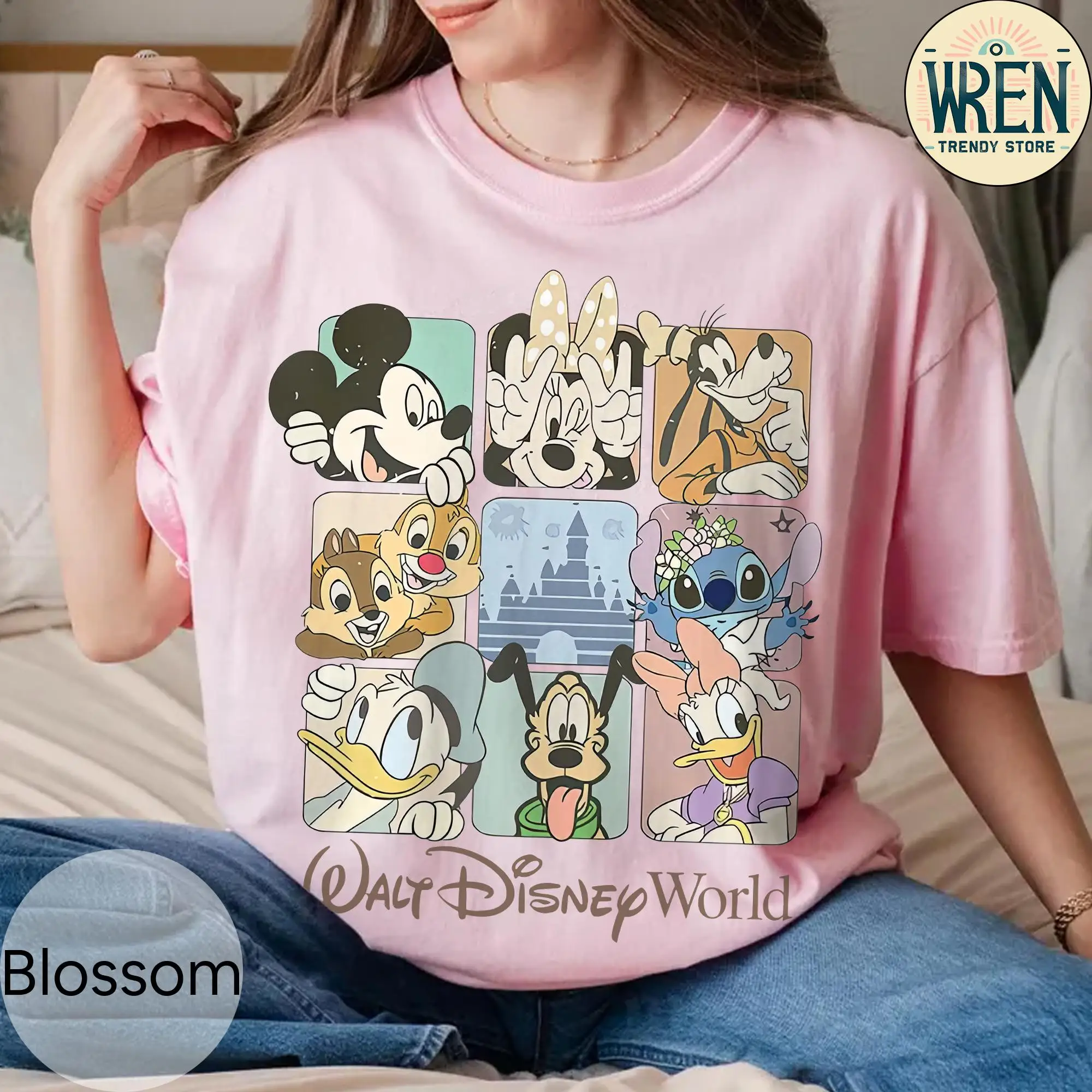 Retro Walt Disney World Comfort Collar Shirt, Retro Disney World Shirt, Mickey and Friends Shirt, Disney 2025 Travel T-shirt