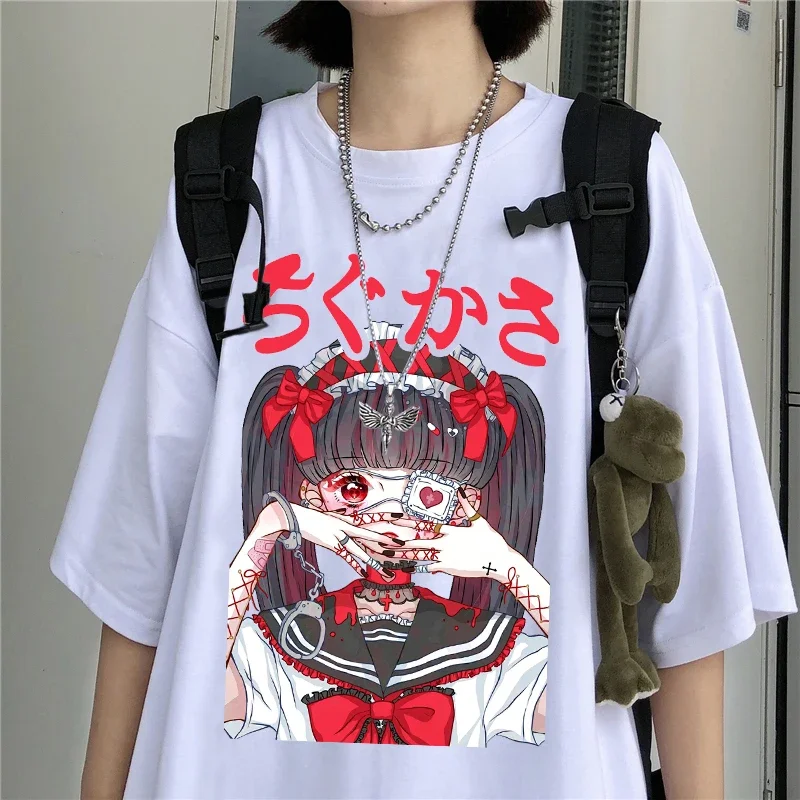 

Oversized T-shirt Summer Gothic Clothing Loose Women T-shirt Punk Dark Grunge Streetwear Ladies Tops Tshirts Harajuku Clothes