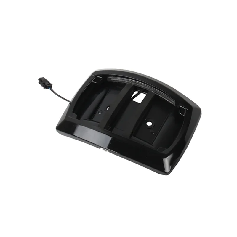 

NEW-LED Curved Frame Motorcycle License Plate Relocator For Touring Road Glide Street Glide Electra CVO 2023-2025