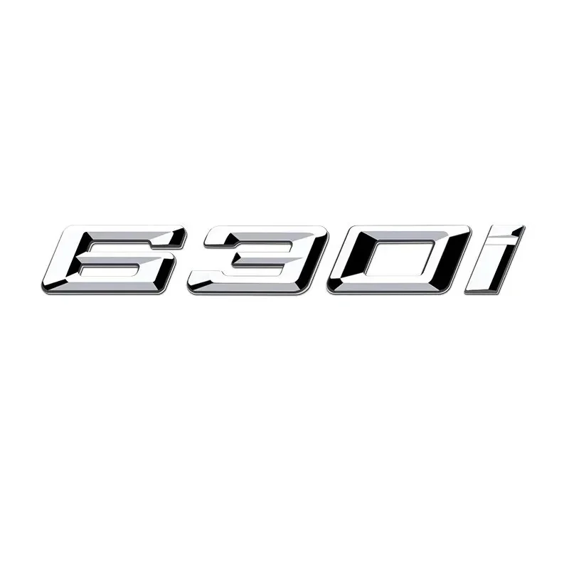 3D Car Tail Trunk Letter car sticker 630i 640i 630d GT Black Silver Emblem Sticker For BMW 6 Series GT E63 E64 F06 F12 F12 G32