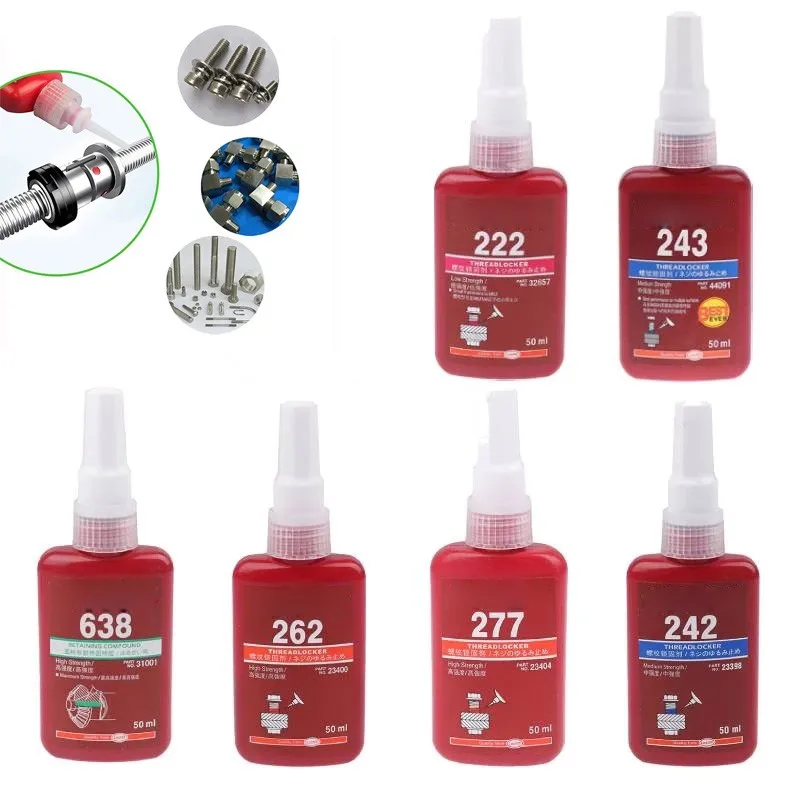 50ml 272 Glue Screw Anaerobic Adhesive Sealing And Leakproof Thread Locking Agent Retainer Locking Adhesive Metal Screw Glue