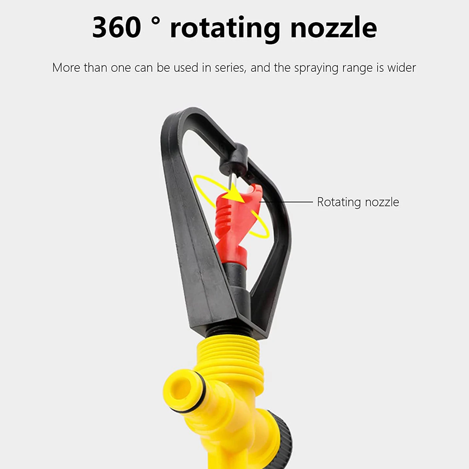 Garden Sprinkler 3 Modes Insert Sprinkler 360 Degree Automatic Rotating Sprinkler Large Area Coverage Gardening Watering System