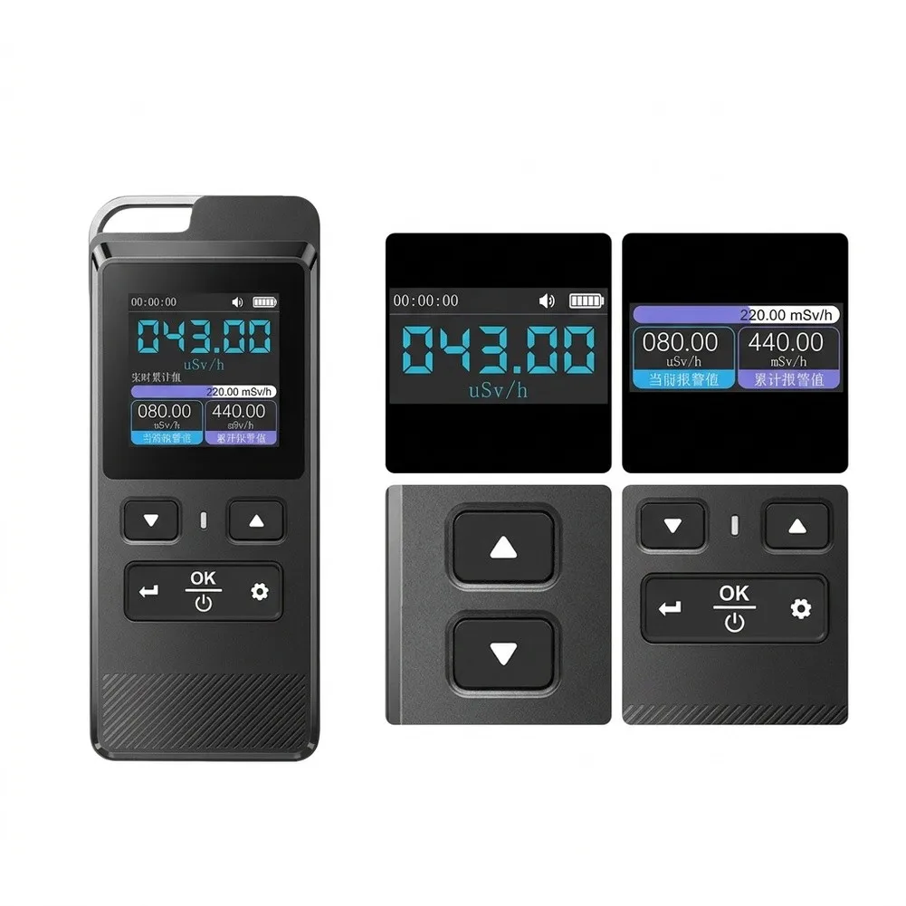 GC-02 Radiation Detection Instrument for Geiger Counter Use Gamma Monitoring with Audible Visual Alarm Thresholds