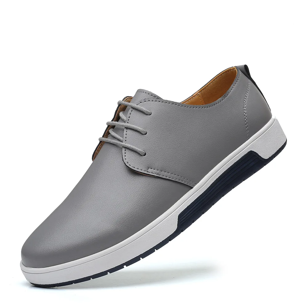 Chaussures en cuir formelles d'affaires pour hommes, chaussures Oxford de luxe italien pour hommes, chaussures provoqué trempées, chaussures pointues Parker Society, grande taille 48