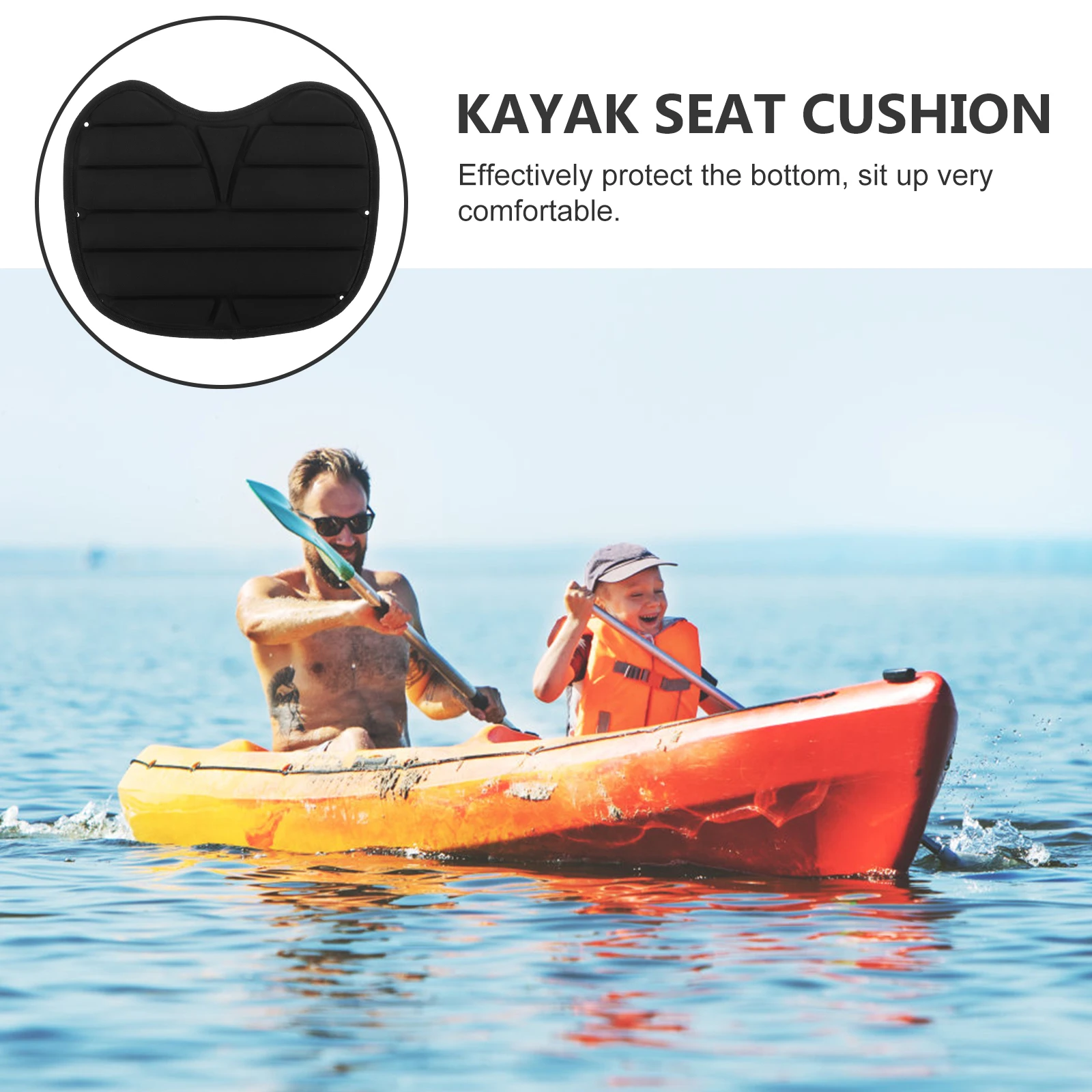 

Kayak Seat Pad Lightweight Comfortable Absorbent Ergonomic Design Fits Sit On Top Kayaks Canoe Paddlers Boat Cushion