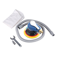 Air Random Orbital Palm Sander for 6inch 150mm Pad Pneumatic Tool with Dust Collection Hose Air Sander Polisher Sanding Tool