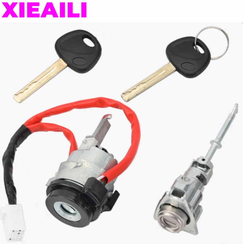 

XIEAILI OEM Full Set Door Lock Cylinder For Hyundai IX35 With 2Pcs Key Ignition Lock Left Door Lock Cylinder S855