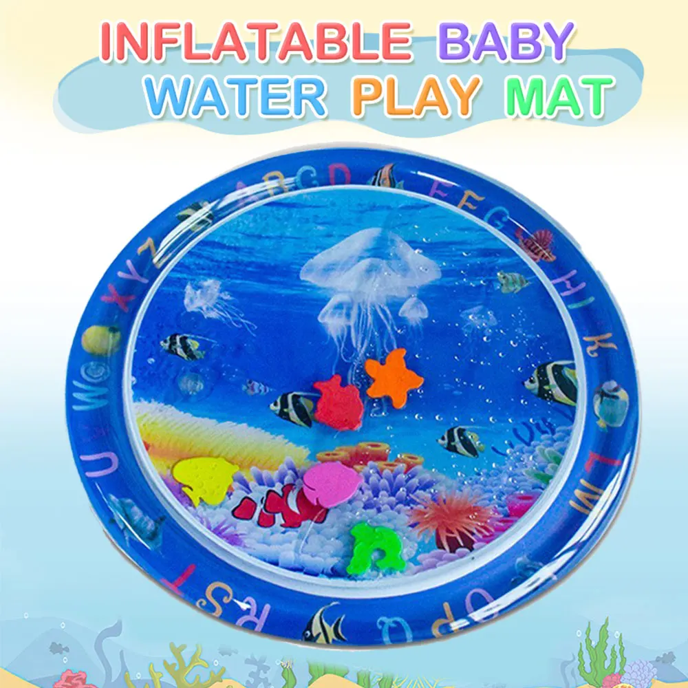 Детский водный игровой коврик, надувная подушка из ПВХ, для младенцев, животик, раннее обучение, развивающие игрушки для детей