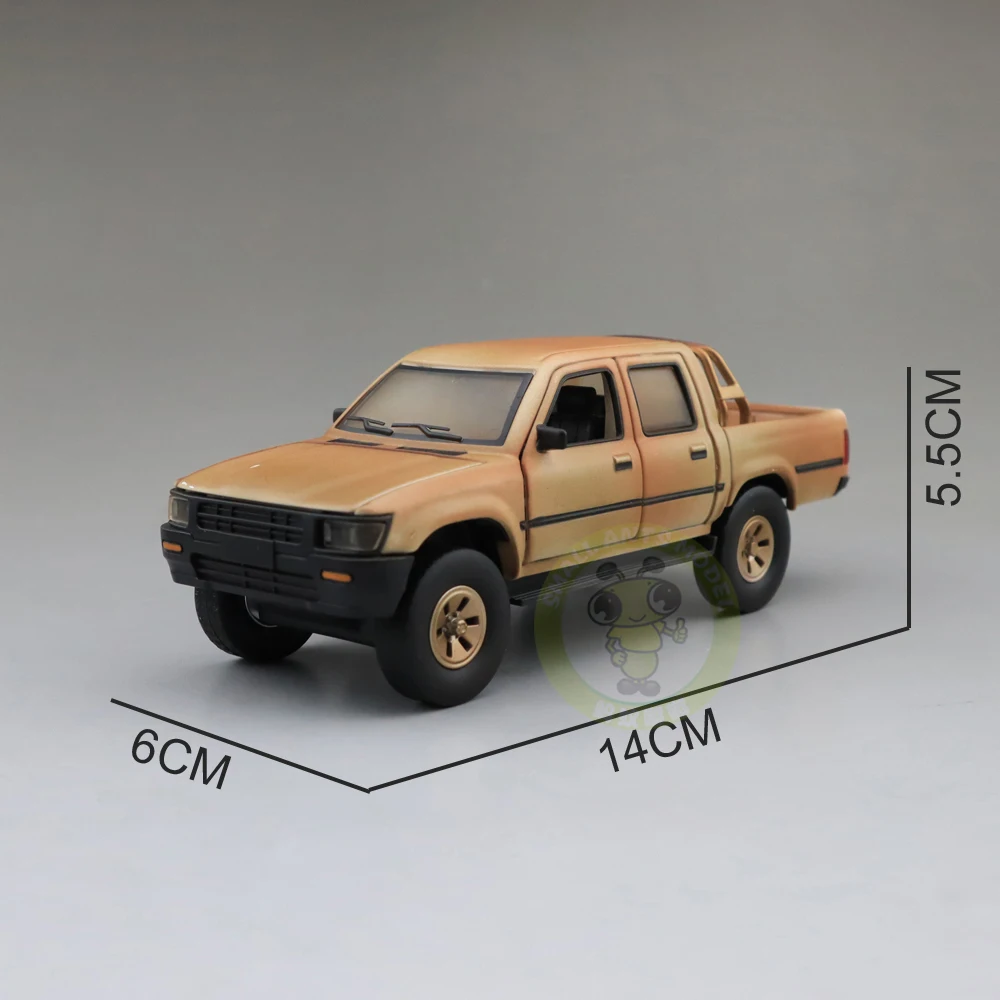 New 1:32 HiLux Carrying Machine Guns Alloy Model Car Toy Diecasts Metal Casting Sound and Light Car Toys For Children Vehicle