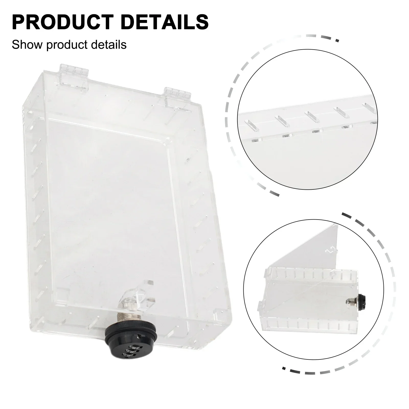 

Secure Your Thermostat With The Acrylic Thermostat Lock Box Featuring A Combination Lock For Maximum Security And Convenience