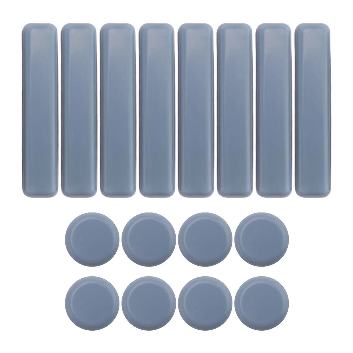 AA26P 16 قطعة أثاث ينزلق PTFE المتزلجون أثاث ذاتي اللصق ينزلق مجموعة مربعة مستديرة للأثاث سهلة المحركات