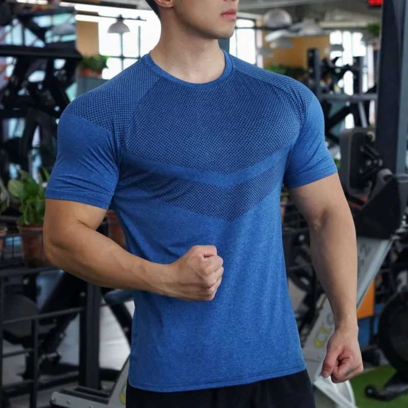 Summer Men's T-shirt Men Tight Breathable Comprehensive Training Clothes Fitness Tshirt Running Sports Tees Bodybuilding T shirt