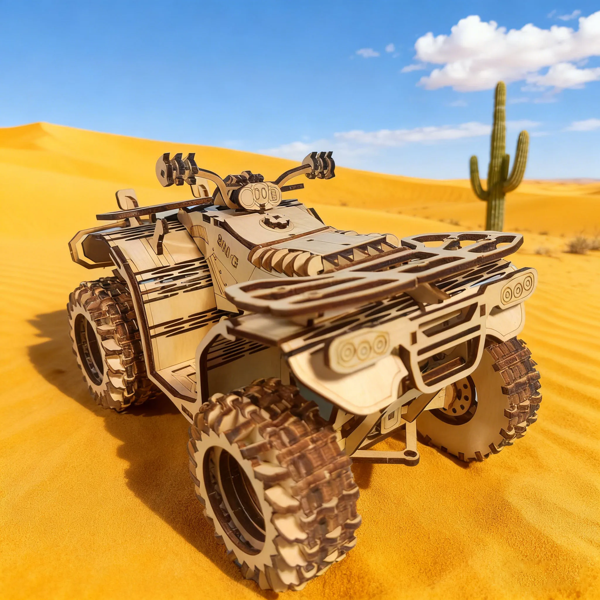 Moto de plage en bois, modèle de Puzzle 3D, Kit de moto à monter soi-même, ensemble de véhicules créatifs, décoration artisanale pour la maison, modèle cadeau festif