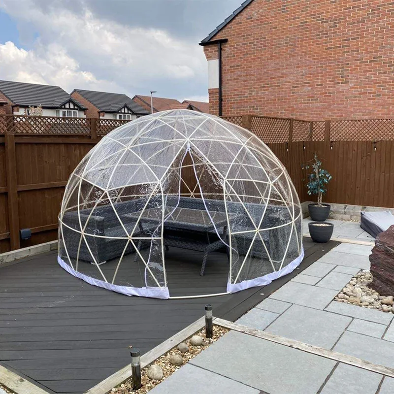 3.6M TPU Clear Bubble Dome Tent Luxury PVC Garden Style for Outdoor Events Parties Camping Cafe Dining Durable Weather Resistant