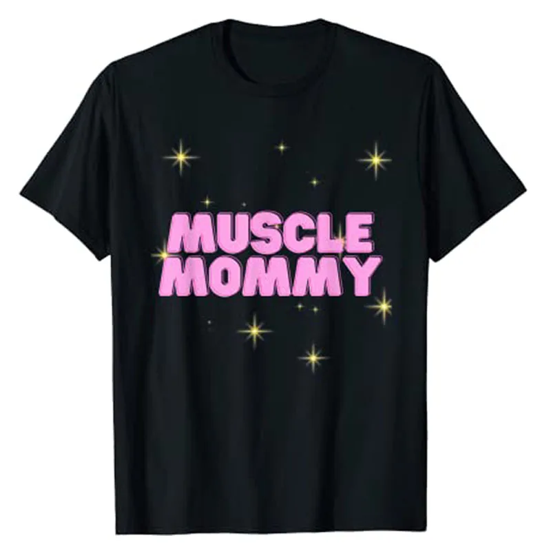 Gym Muscle Mommy Pump Cover for Women T-Shirt Y2k Top Sayings Quote Letter Print Fitness Tee Mother's Day Mama Wife Gifts