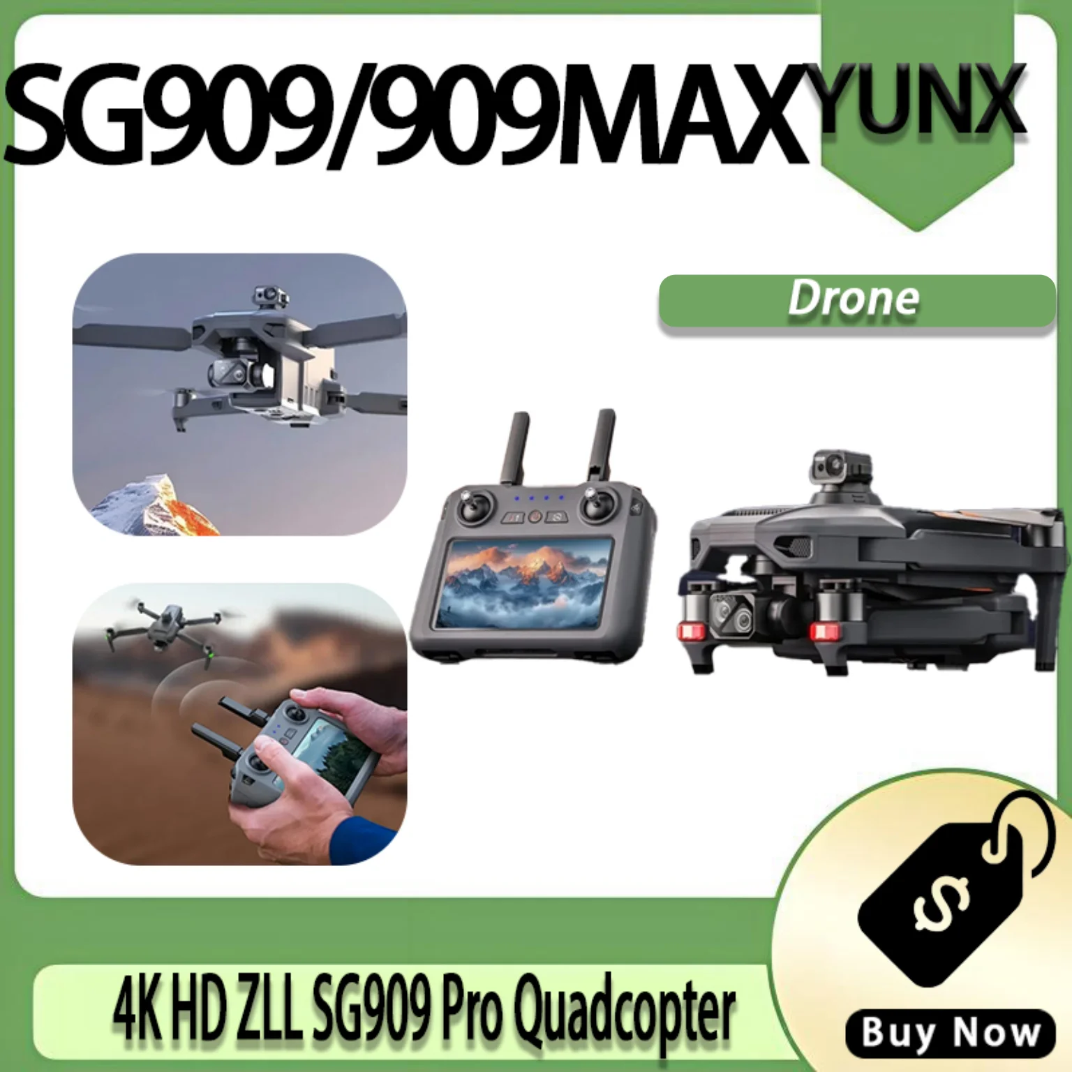

ZLL SG909 SG909MAX Professional Drone With 4K Camera 3-Axis Gimbal 5G 360 Obstacle Avoidance Touch Screen FPV Brushless RC Dron
