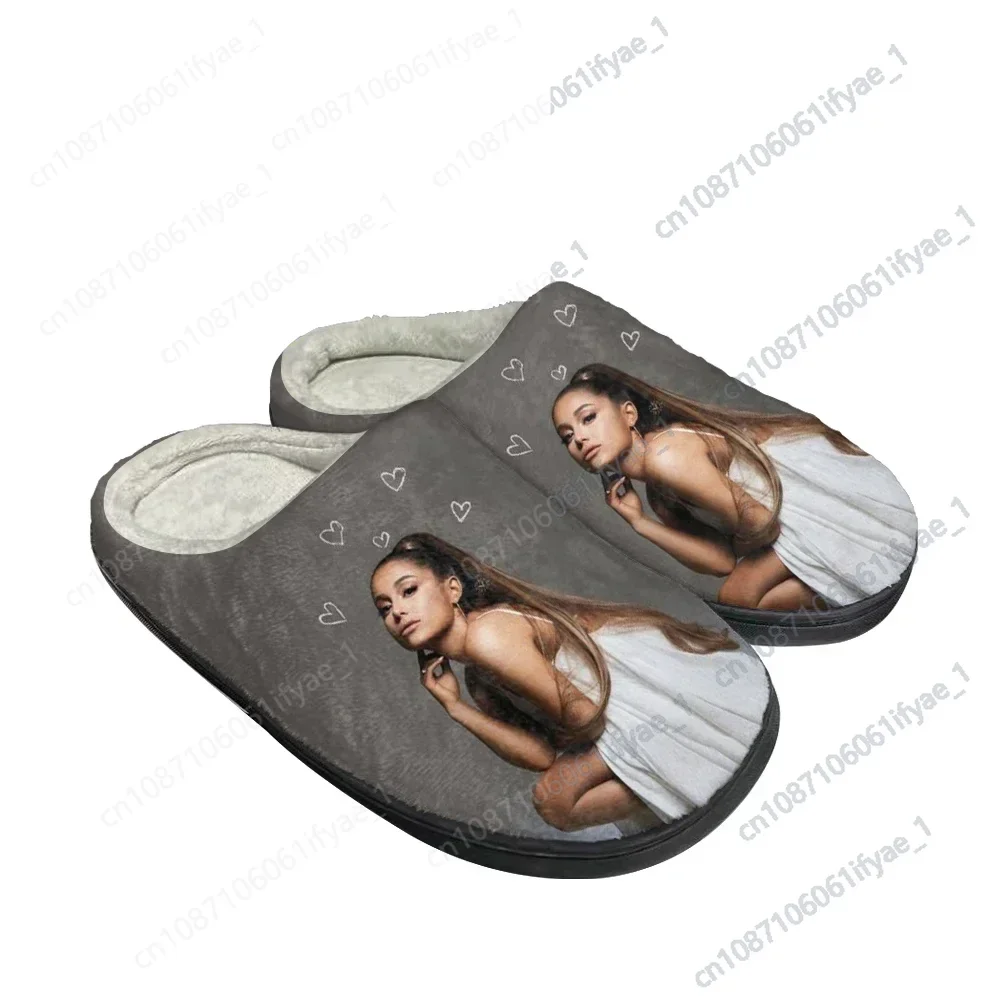 

Hot Ariana Latest Fashion Cotton Custom Slippers Mens Womens Sandals Plush Casual Keep Warm Shoes Thermal Comfortable Slipper