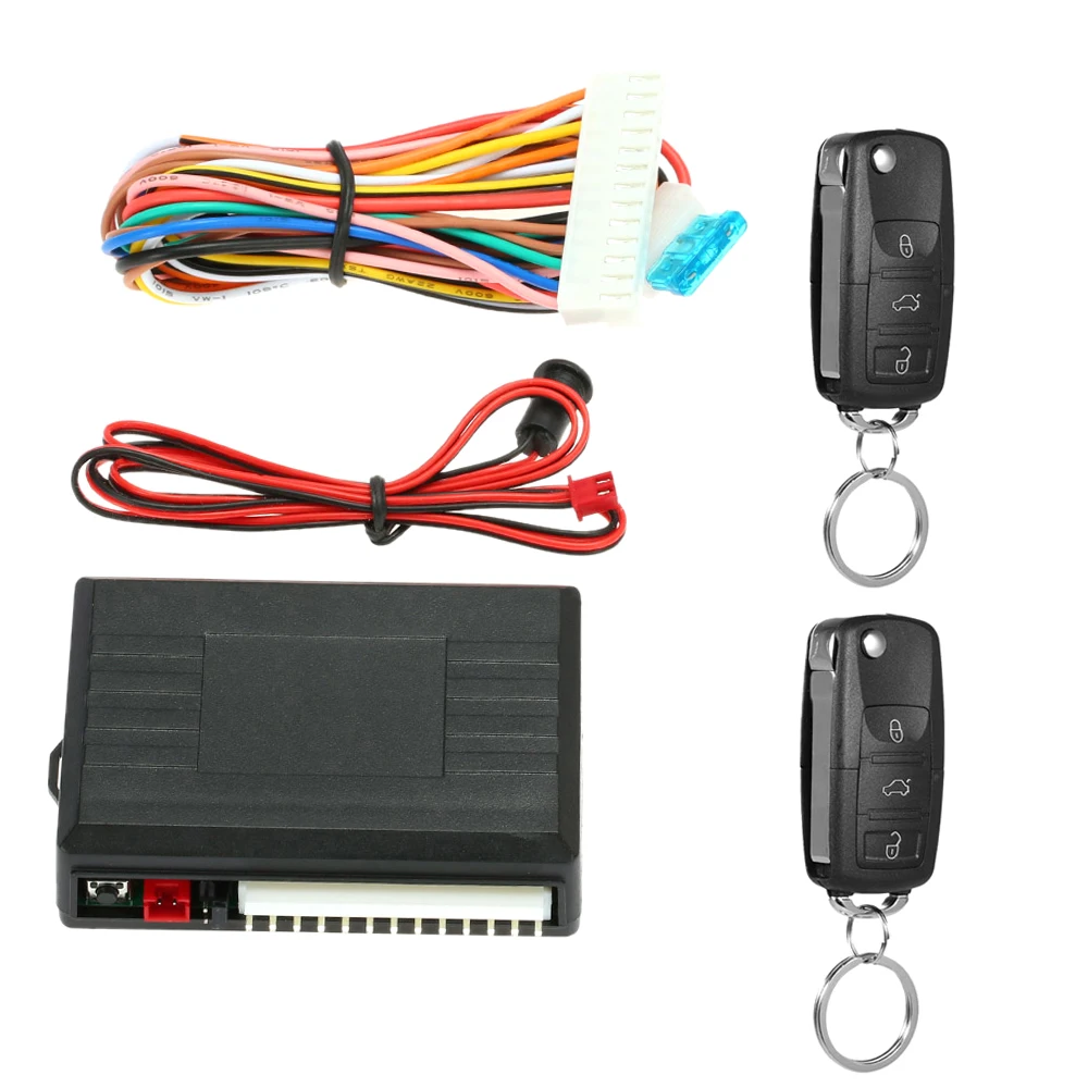 Universal Car Door Lock Trunk Release Keyless Entry System Central Locking Kit With Remote Control