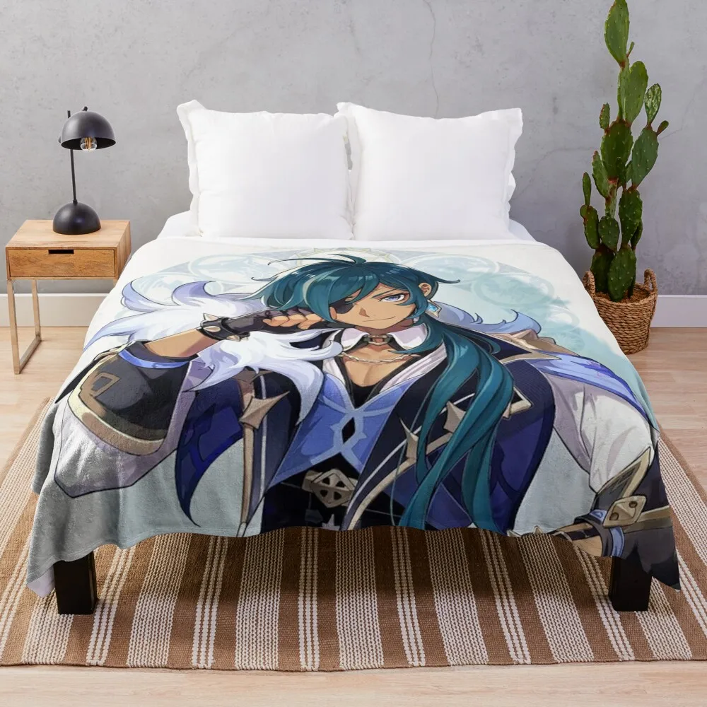 

Kaeya - Genshin Impact Throw Blanket blankets and throws Luxury Brand Blanket