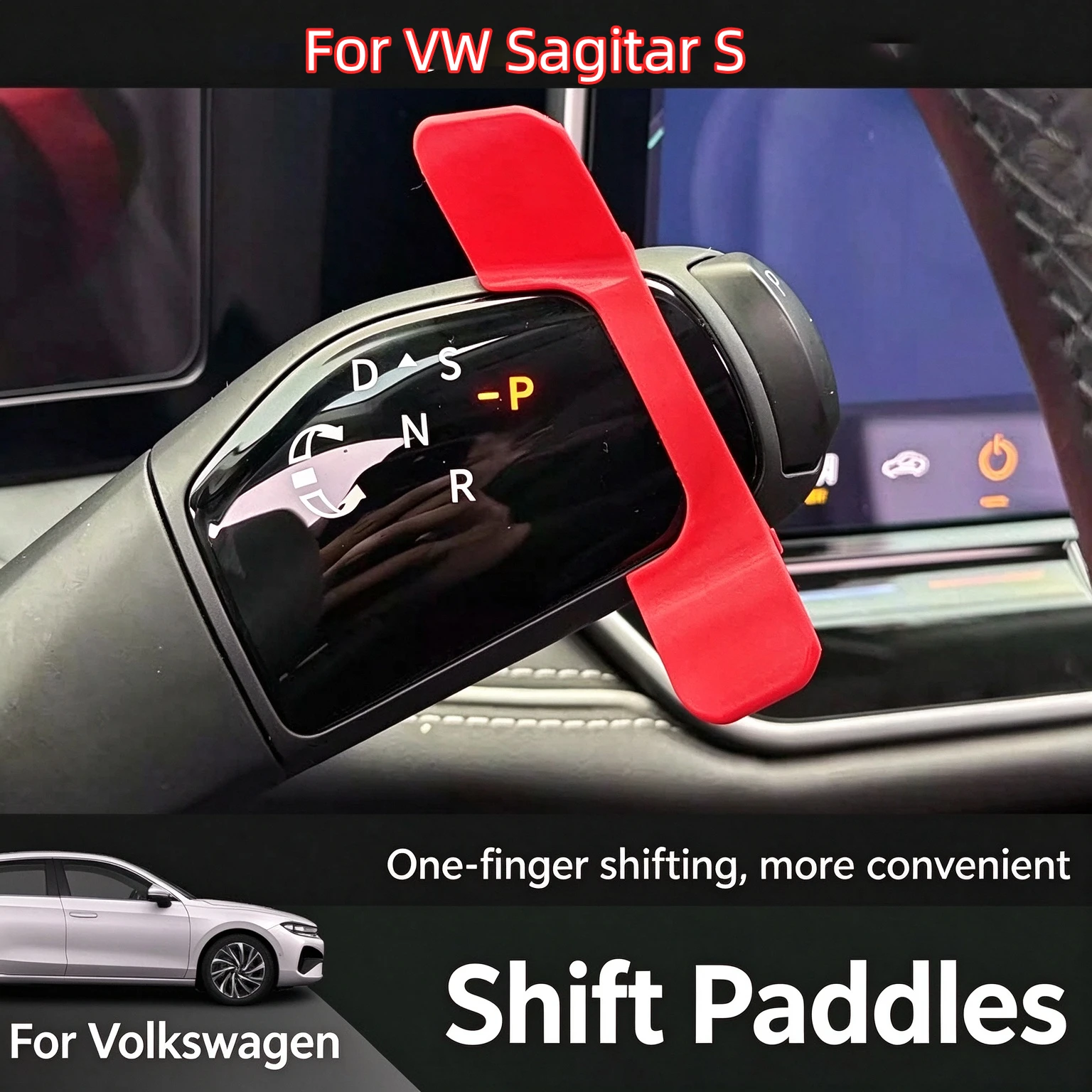 For Volkswagen Sagitar S Column Shifter Trim Cover Gear Shift Paddle Decoration Auto Interior Accessories