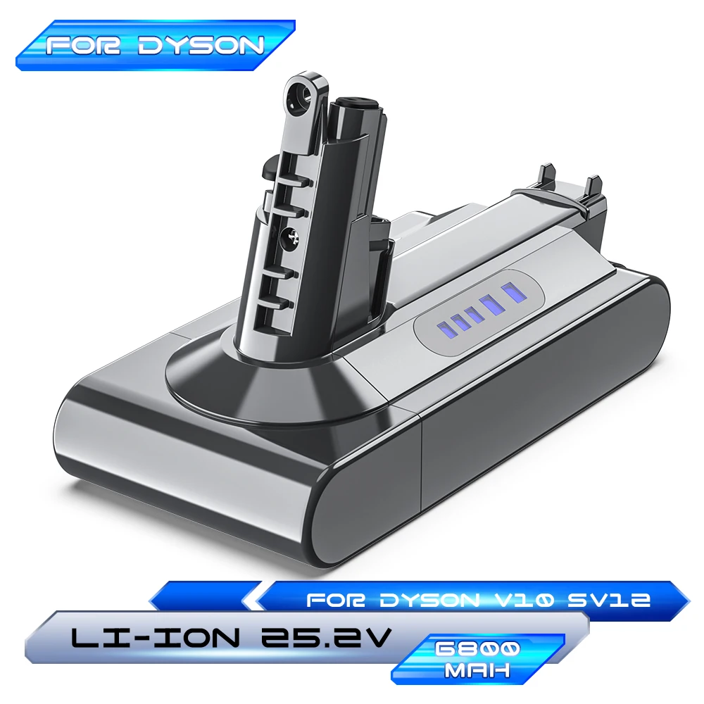 

Vacuum Cleaner Rechargeable Battery For Dyson V10 Series 6000mAh 25.2V Battery For Absolute Fluffy Animal Power tool Batteries