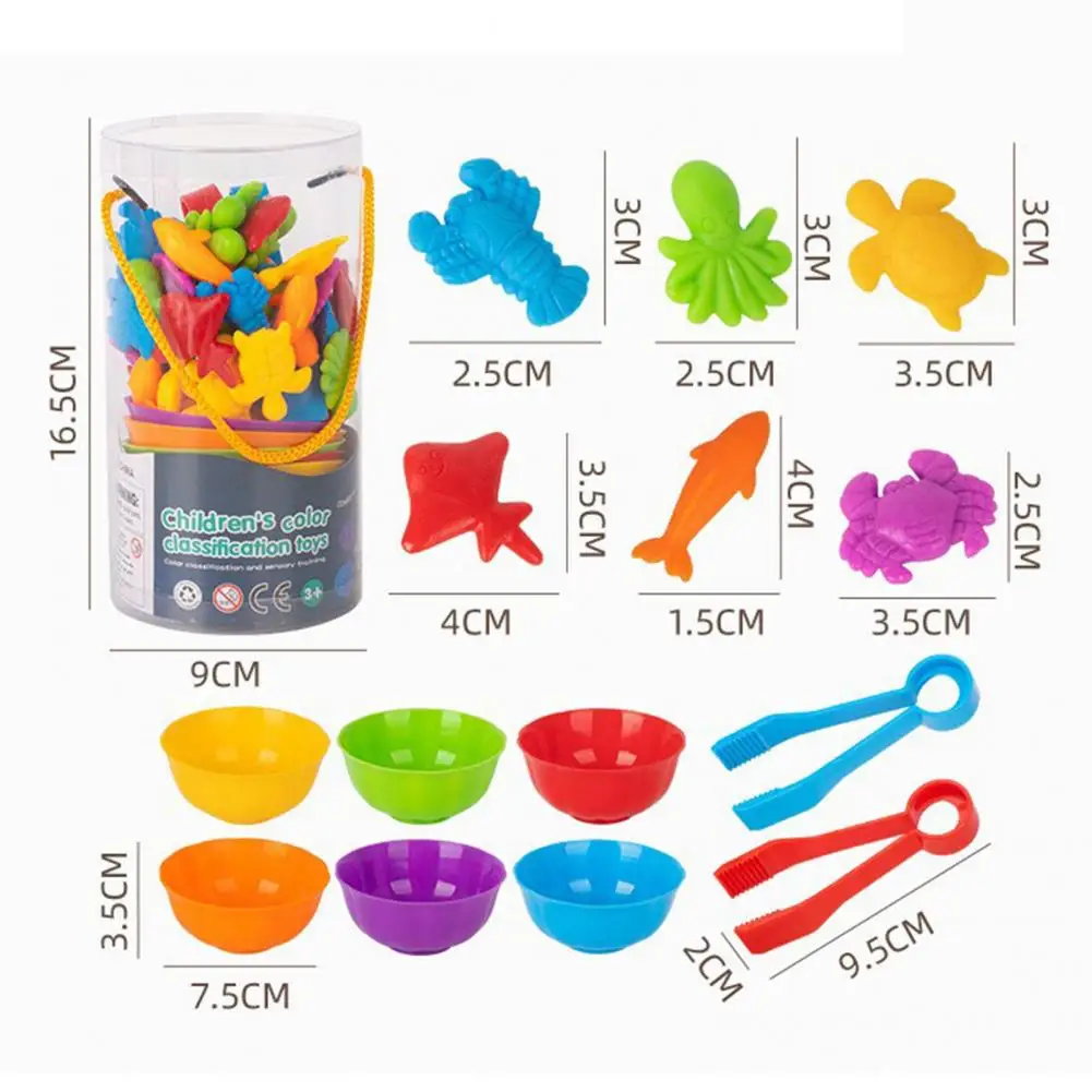 เกมจับคู่กับชามสายรุ้งการศึกษาชามคัดแยกสีชุดของเล่นสําหรับเด็กเกมการเรียนรู้ก่อนวัยเรียนพร้อมการนับสี