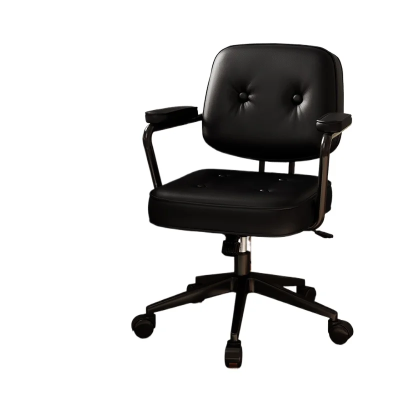 ‌ كرسي مكتب مريح، كرسي مكتب كمبيوتر مع ارتفاع قابل للتعديل، كرسي دوار مبطن مريح، شاي دراسة منزلي متحرك