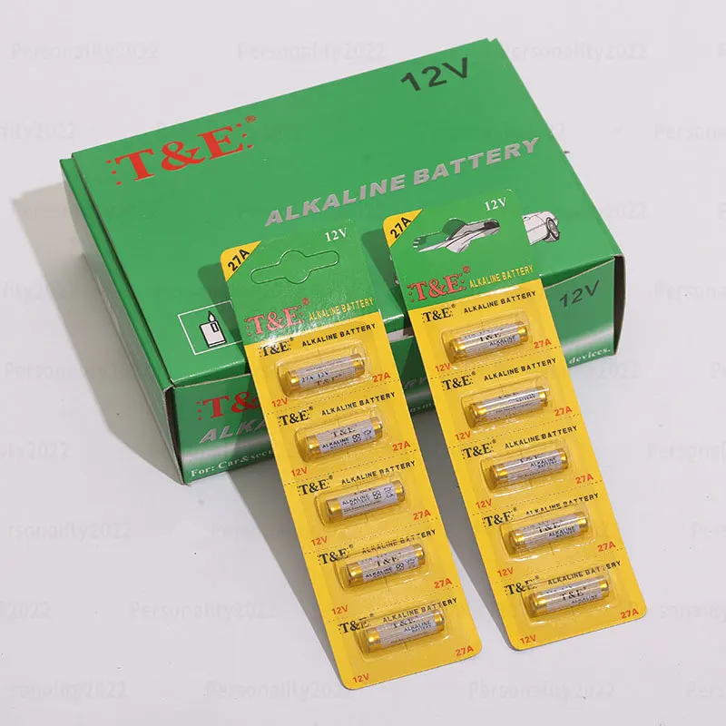 

27A 12V Alkaline Battery A27/27AE/27MN/A2/K27A Battery for Remote Control Gamepad Doorbell Toys Car Key Calculator Watches