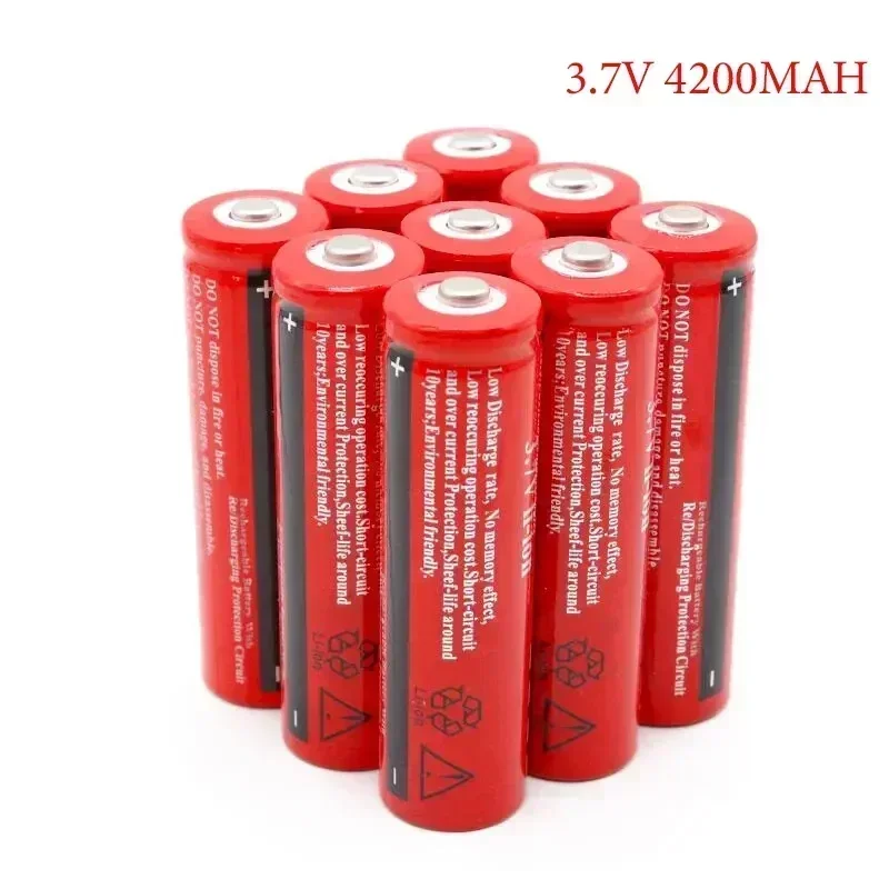 

2024NEW Bestselling 18650Battery BRC 18650 3.7V 4200MAH Li Ion Rechargeable Battery Suitable for Toy Models, Shavers Screwdriver