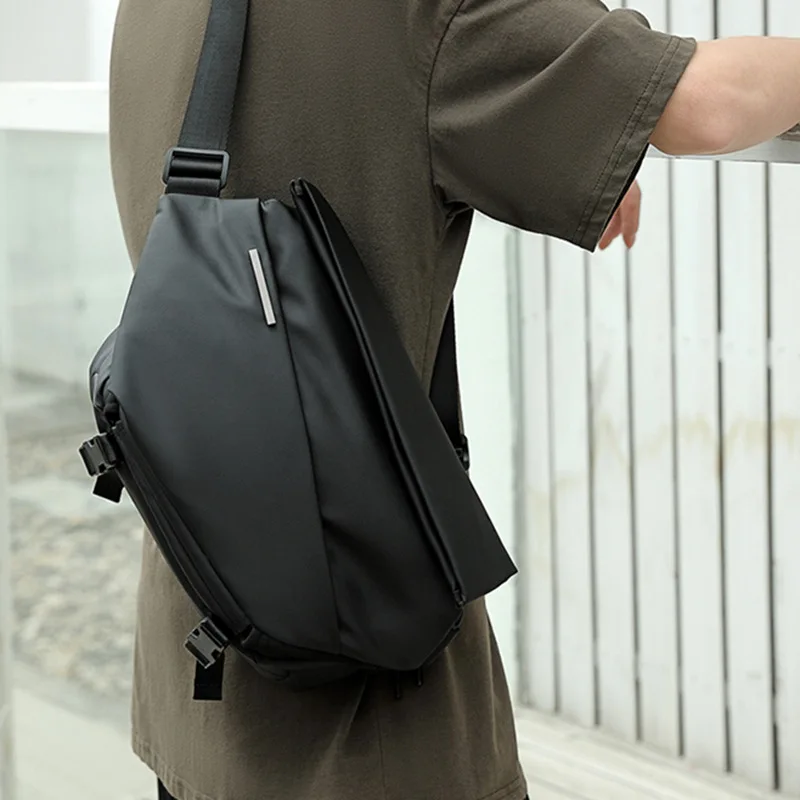 X001 Crossbody Bag Men's Bag  Work Clothes Motorcycle Backpack Functional Postman Riding Single Shoulder Bag Small Men's Bag