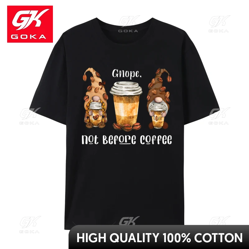 Coffee Cup Beans Summer 2024 Popular Printed on Top T-Shirt Premium Cotton Luxury Designer T-Shirts for Men Top T-Shirt