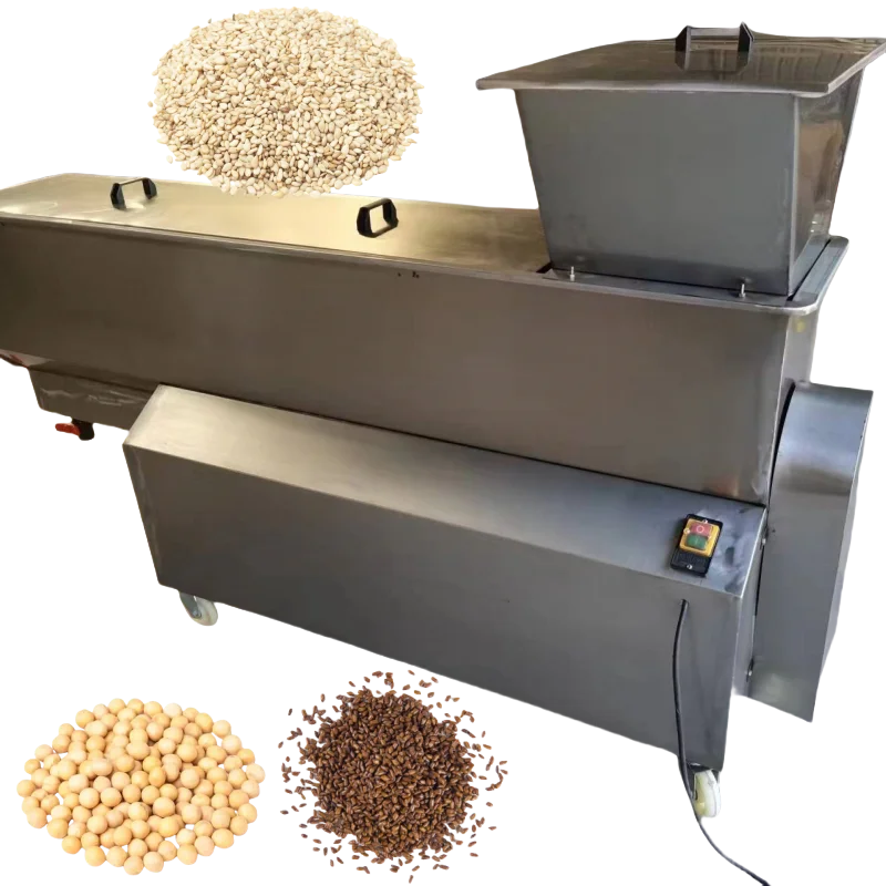 High Efficiency 400kg/h Industrial Stainless Steel Soy Sesame Seed Washing Machine Sorting Cleaning for Rice Fruit Vegetable
