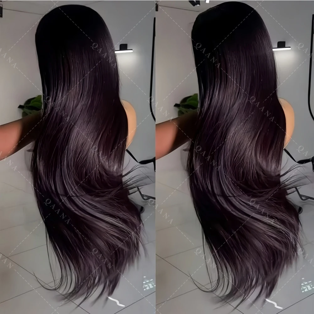 

Регулируемый эластичный ремешок, парик из натуральных волос с прямым 360-градусным кружевом 13x4, 200% плотность, прозрачный HD-кружевной парик 5x5