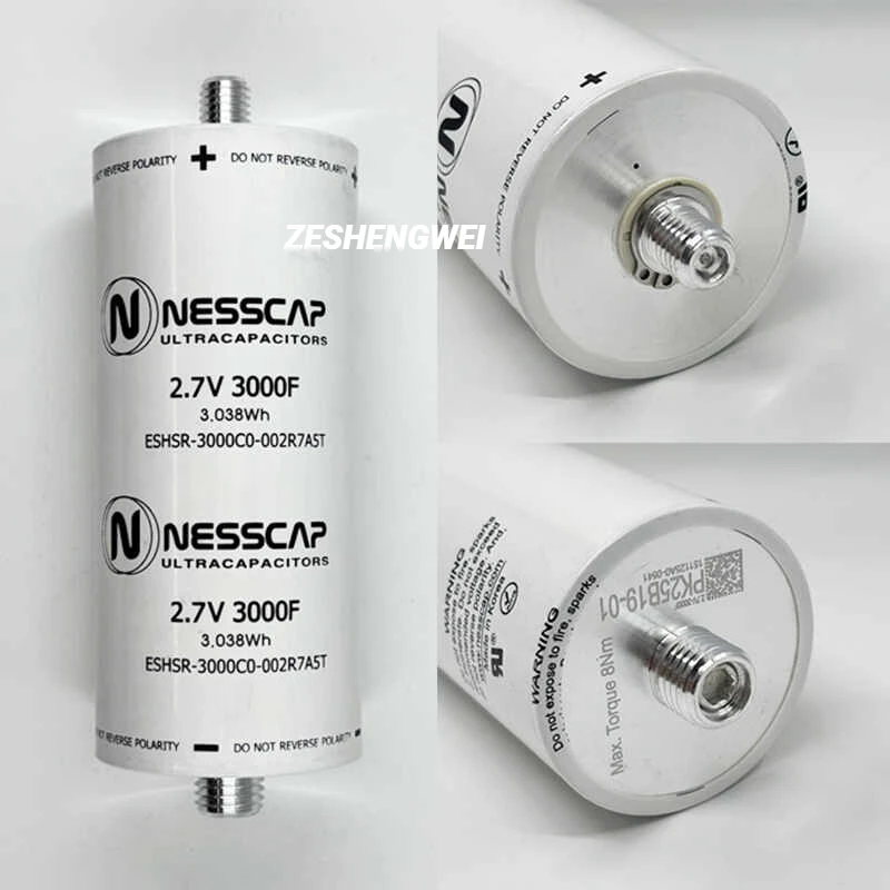 New Nesscap 2.7V3000F Low Internal Resistence Improve Lifting Power Large Capacity Used To 16V500F Automotive Rectifier Module