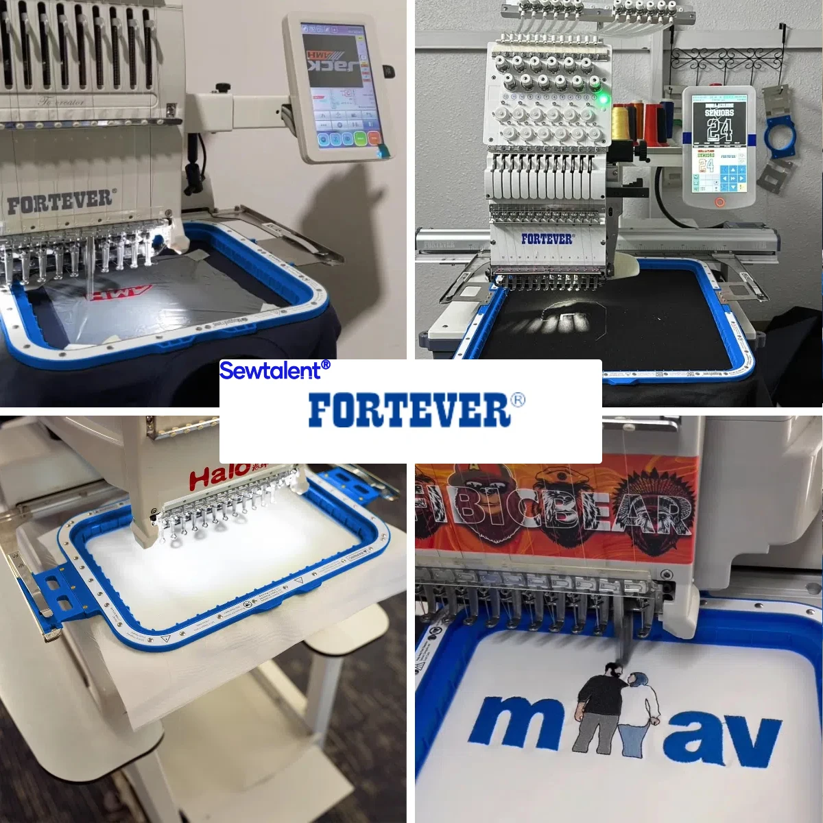 

Fortever Halo100 HaloX Magnetic Hoop FT-1201/FT-1501/FT902H/FT1512H Fortever Embroidery Machine Magnet Sewtalent Mighty Hoop