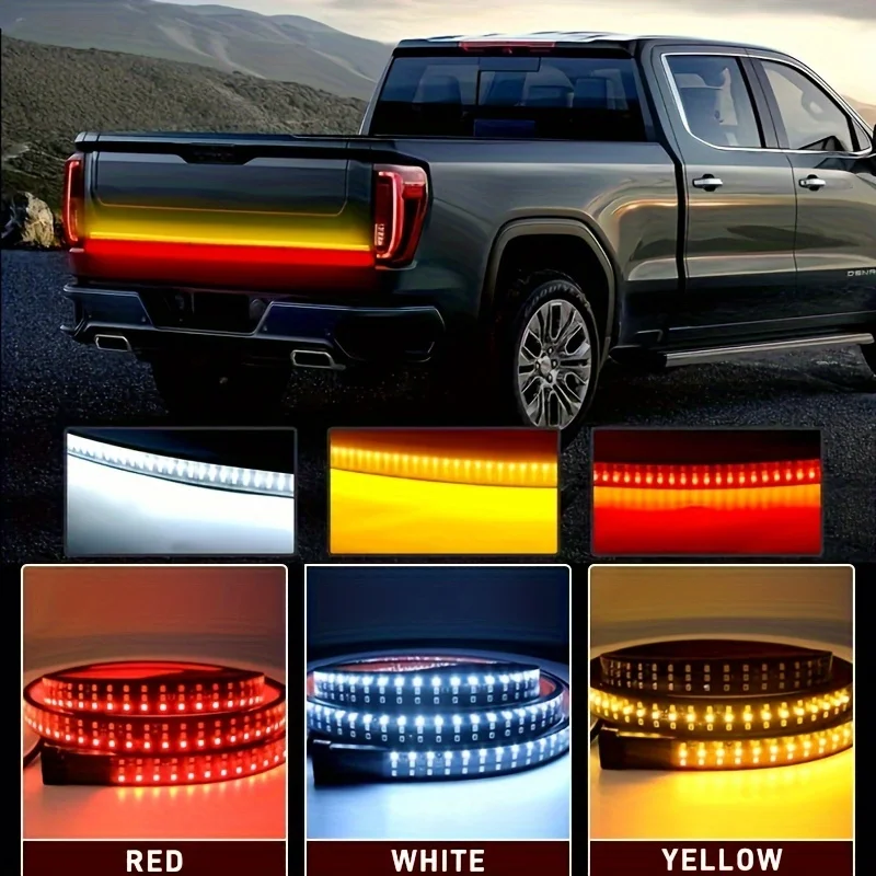 

12V 48/60 Inch Car Brake Turn Signal Light LED Warning Lamp Strip for Pickup Truck Rear Tail Running Reverse Double Flash Lights