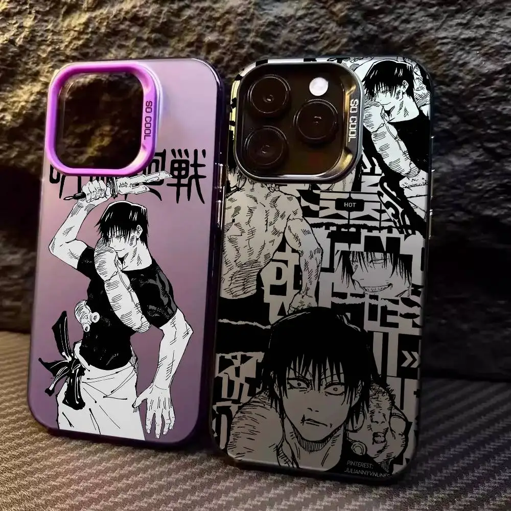 J-Jujutsu Toji Kaisen f-fushiguro para iPhone 17 16 15 14 13 12 11 Pro MAX mate a prueba de golpes trasera anticaída cubierta mate