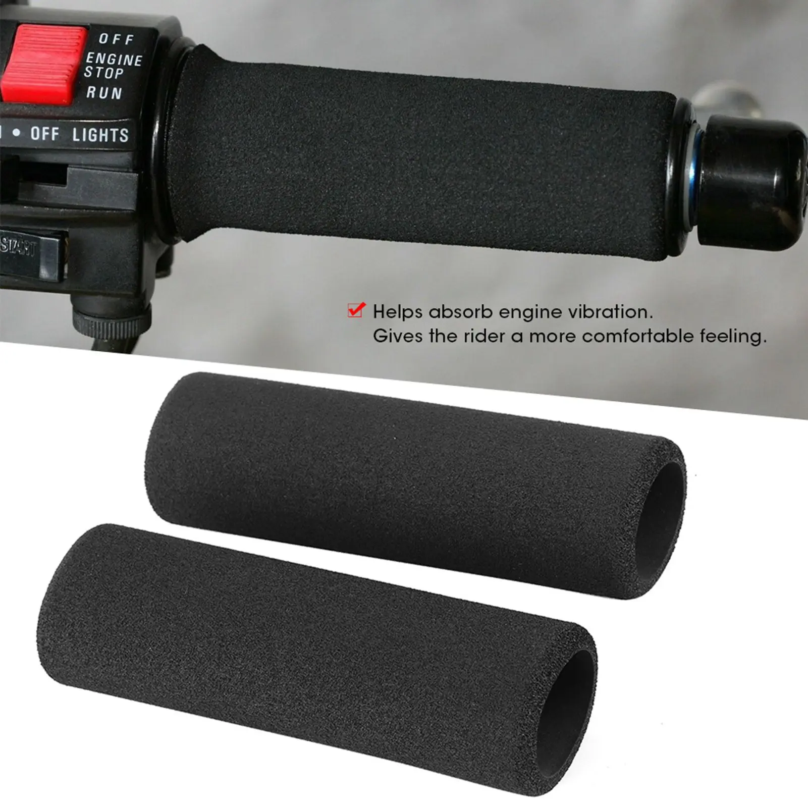 Motorcycle Handlebar Cover Anti‑Slip Foam Handle Grips Fit for R850/R1100GS/R1150GS/R1200GS Motorbike Handle Sleeve