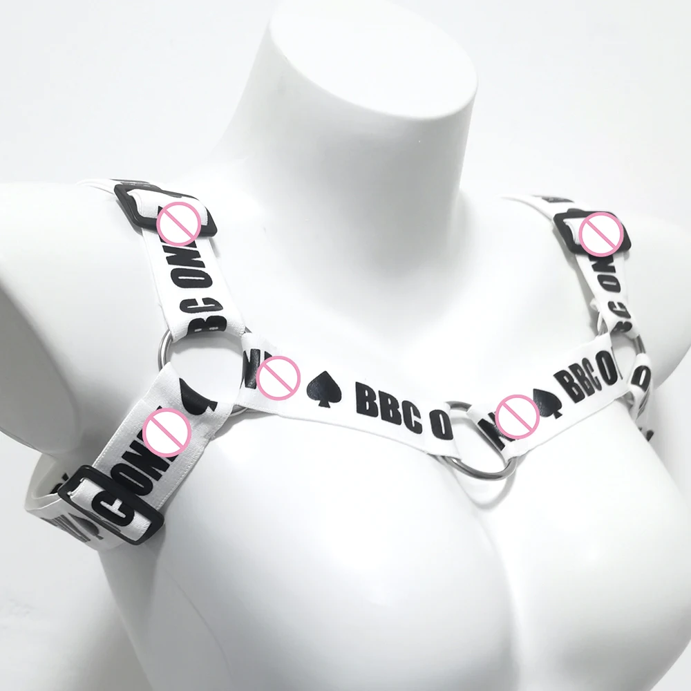 BBC ONLY Body Chest Bondage Strap On Harness Fetish Belts Adjustable Elastic Band Costume Leather Clothes BDSM Sex Toys