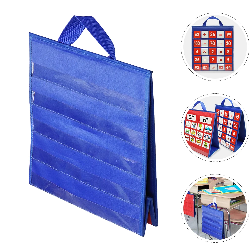 

Chart Oxford Cloth PVC Foldable Classroom Cards Organizer Teaching Tool for Word Recognition Spelling Math Classroom