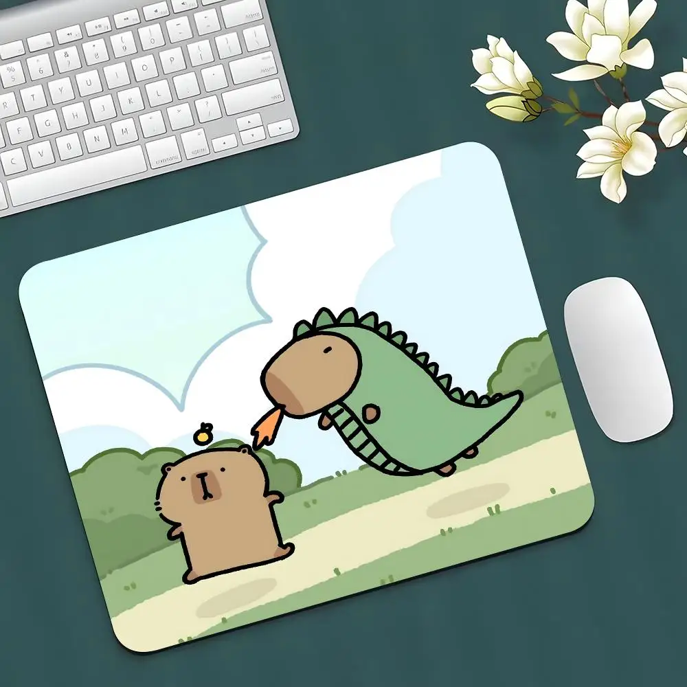 Cute C-Capybara Mouse Pad Rubber Antislip Keyboard Pad Mousepad Gaming Accessories XXL Office Computer Mat