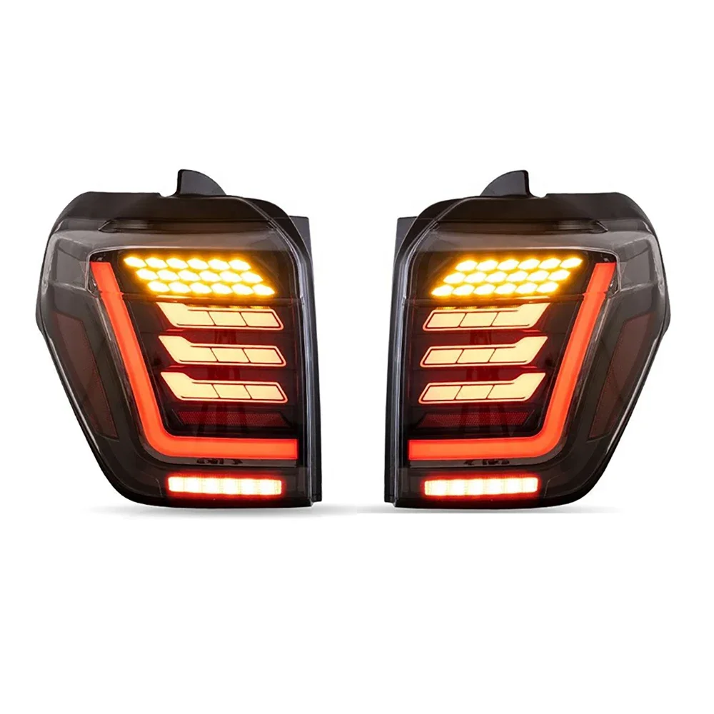 1 Pair LED Taillight Tail Light For Toyota 4 Runner 2014-2022 With Rear Driving Lamp + Brake Light + Reverse Light + Turn Signal