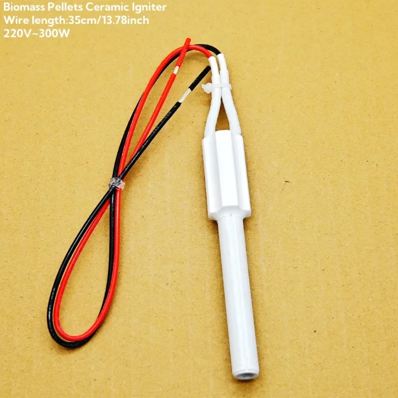 Ceramic Heating Igniter G3/8 Interface 220V 300W Fast Ignition Pellet Furnace Repair Accessories