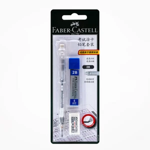 Faber-Flat-Blei für die mechanische Bleistiftuntersuchung, 2B-Set mit Aufladungen, Gummizeichnung, Kunstdesign-Skizzieren von Caligraphy, 1,8 mm 10 Hauptverkauf Faber Castell Lamis - №5