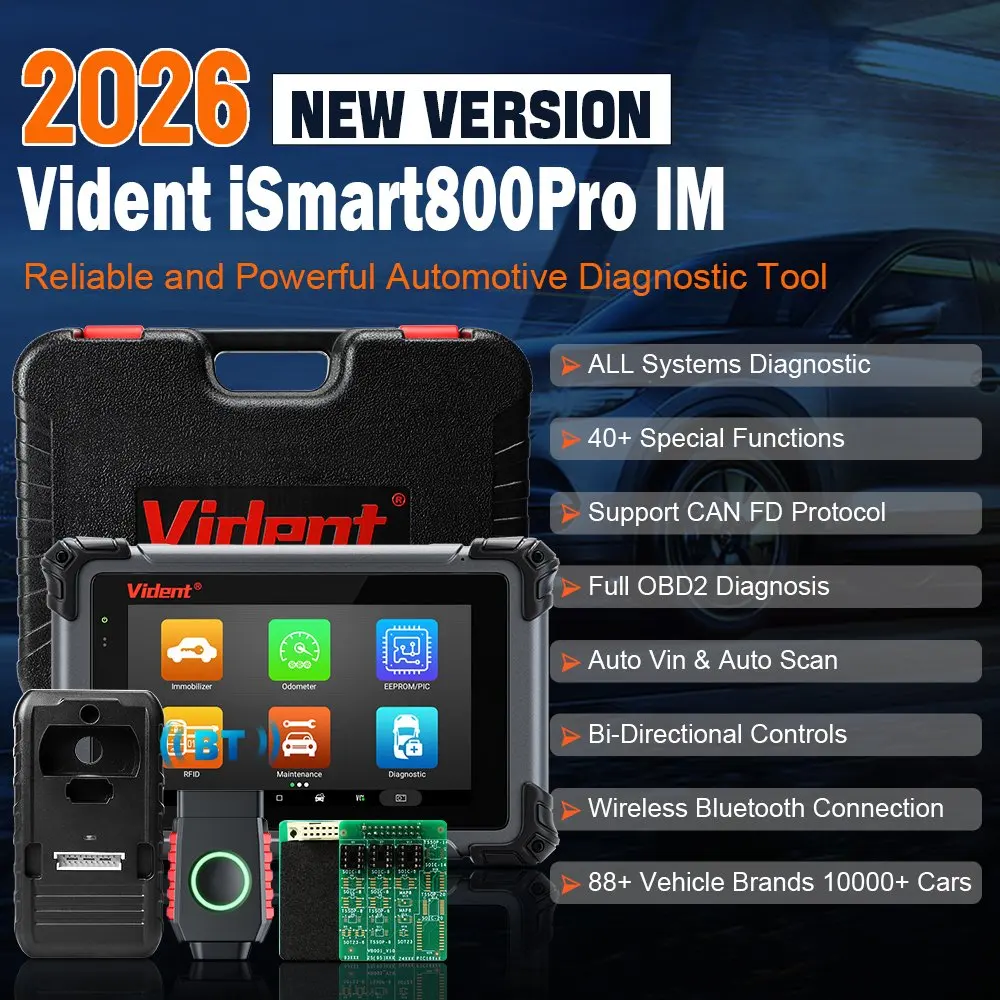 Vident ISmart 800Pro IM Auto Diagnostic Scanner Car Immobilizer Programming Tool Smart Key Programming Machine with 41+ Reset - view 3